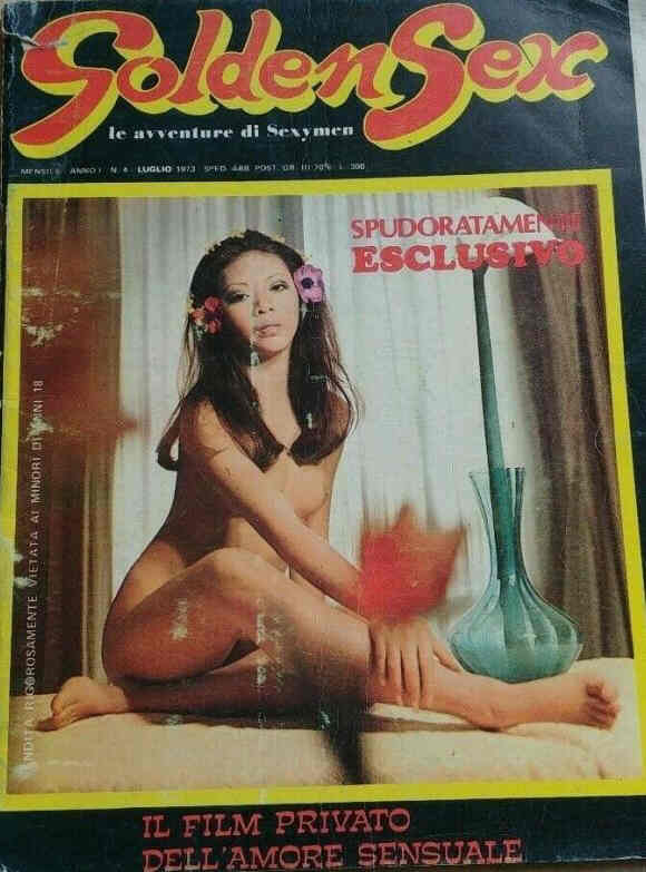 GOLDEN SEX magazine side cover Issue 4  July 1973