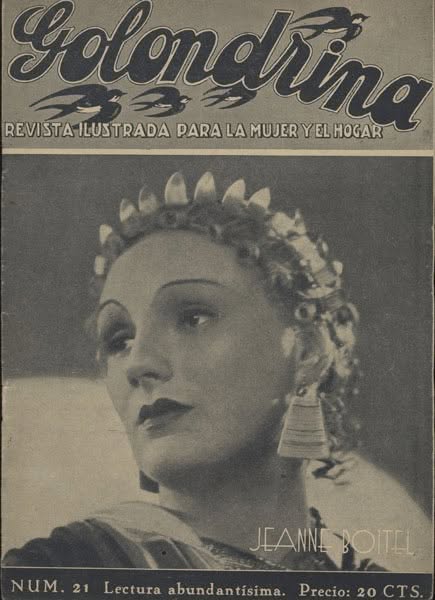 GOLONDRINA magazine side cover Issue 21 31 March 1936