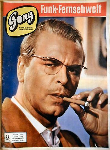 GONG magazine side cover Issue 33 August 1959