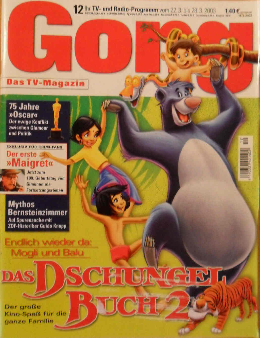 GONG magazine side cover Issue 12 22 March 2003
