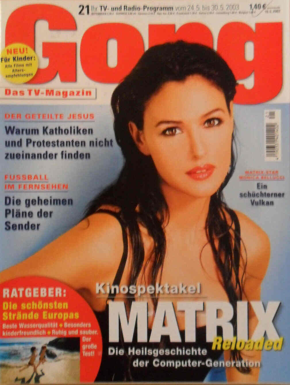 GONG magazine side cover Issue 21 24 May 2003
