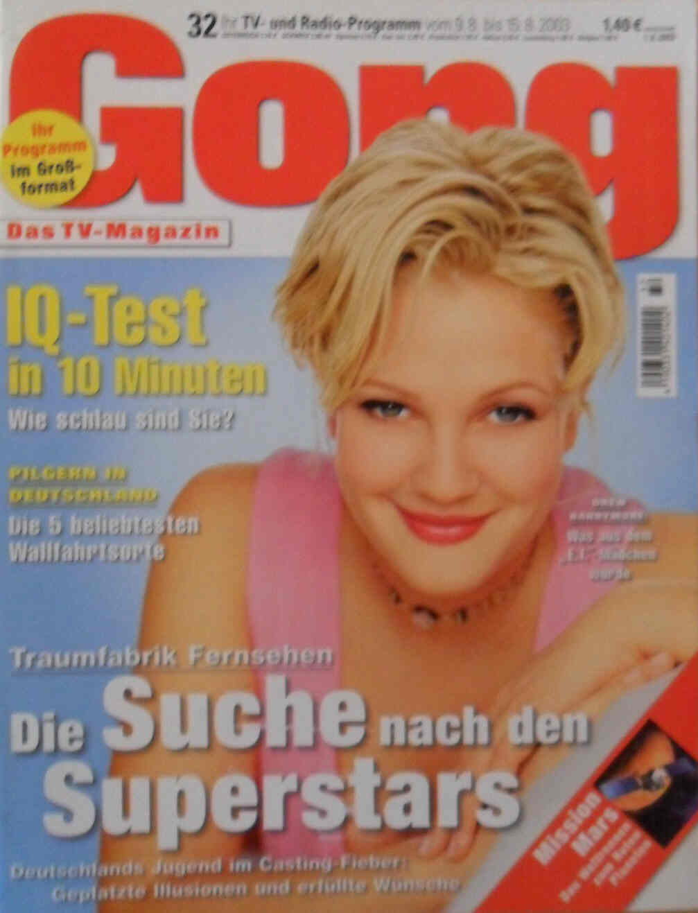 GONG magazine side cover Issue 32 8 August 2003