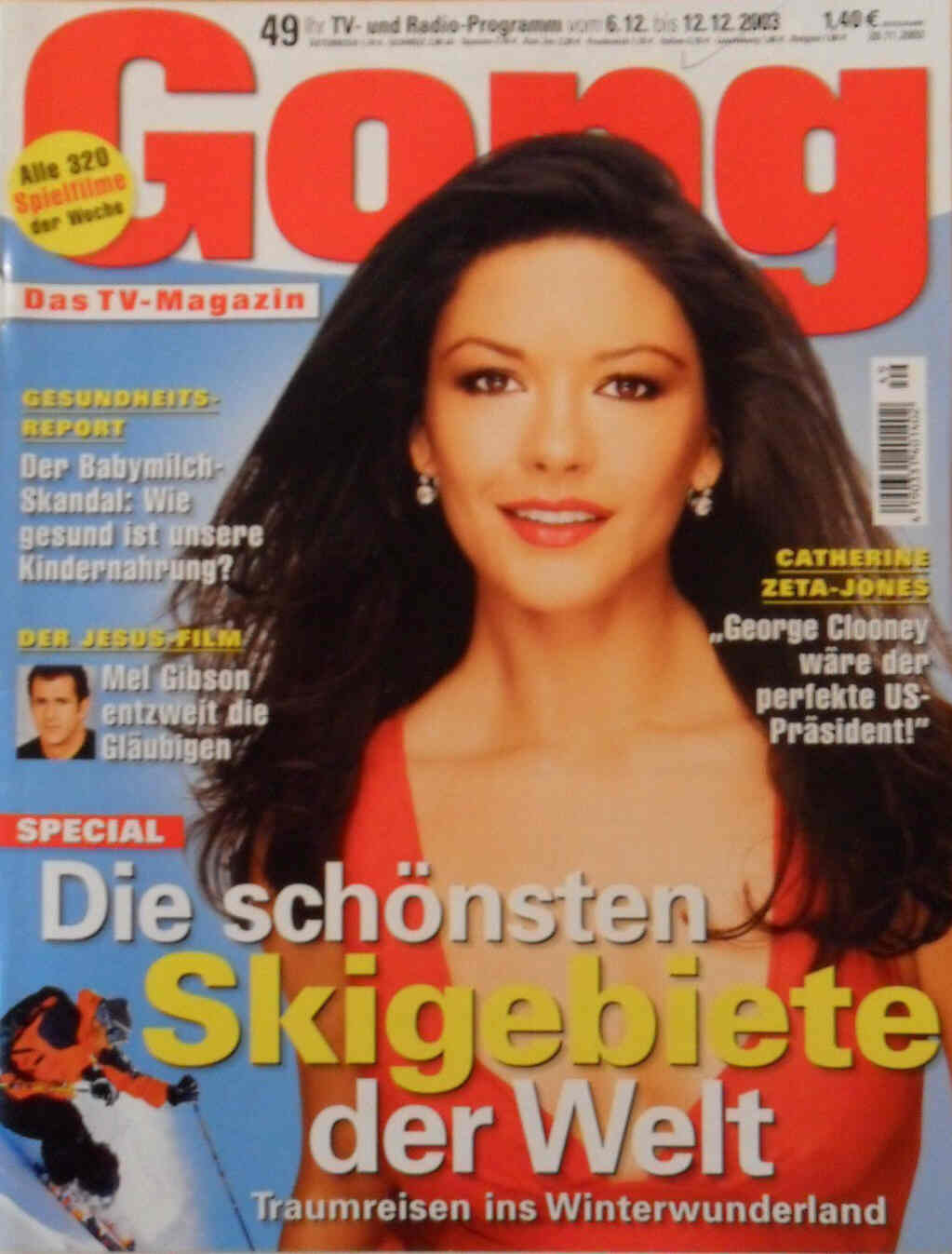 GONG magazine side cover Issue 49 6 December 2003