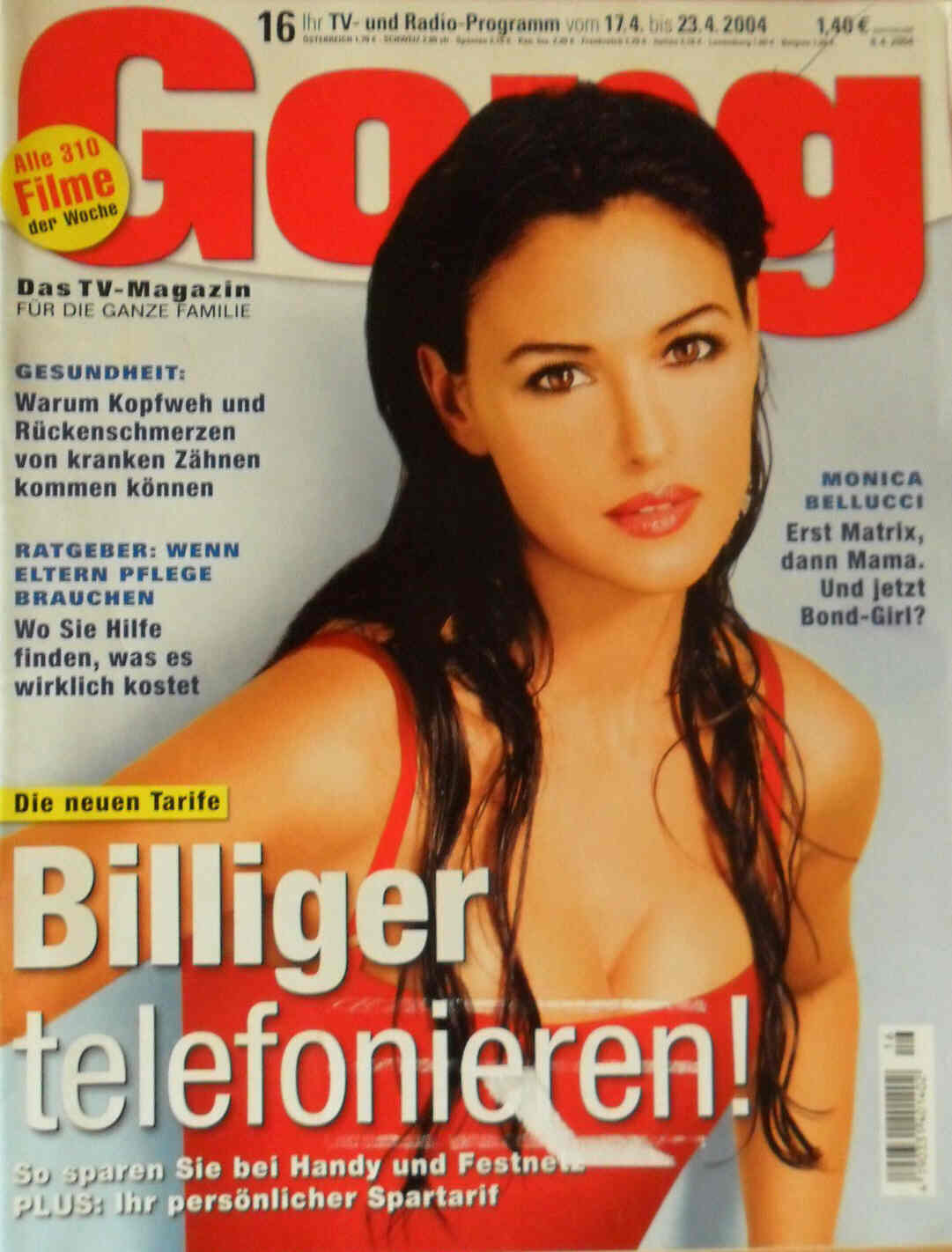 GONG magazine side cover Issue 16 17 April 2004
