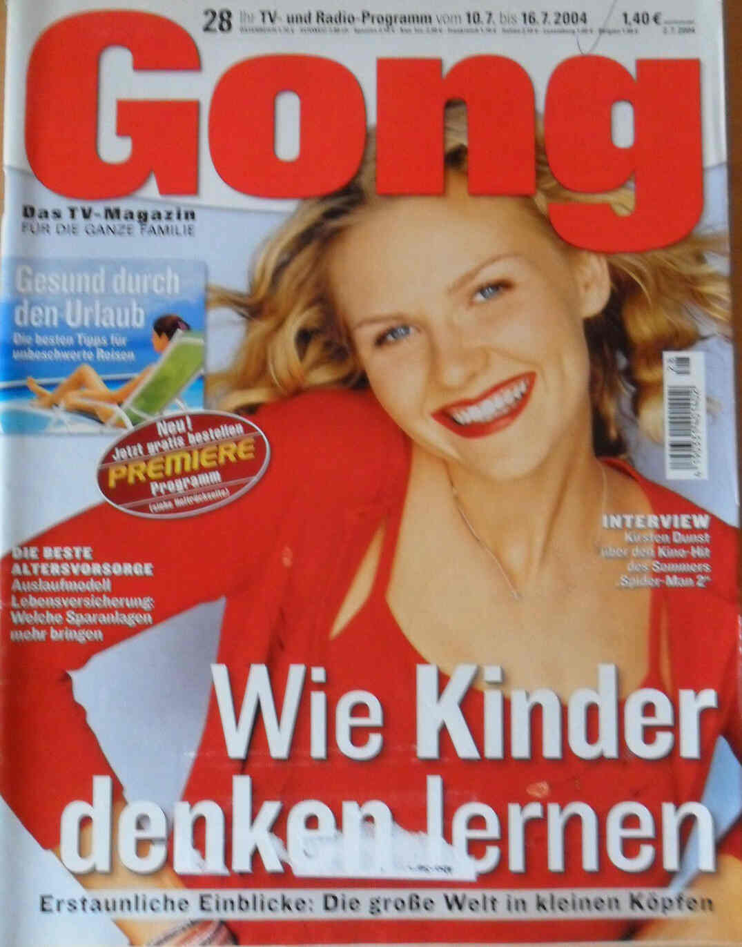 GONG magazine side cover Issue 28 10 July 2004