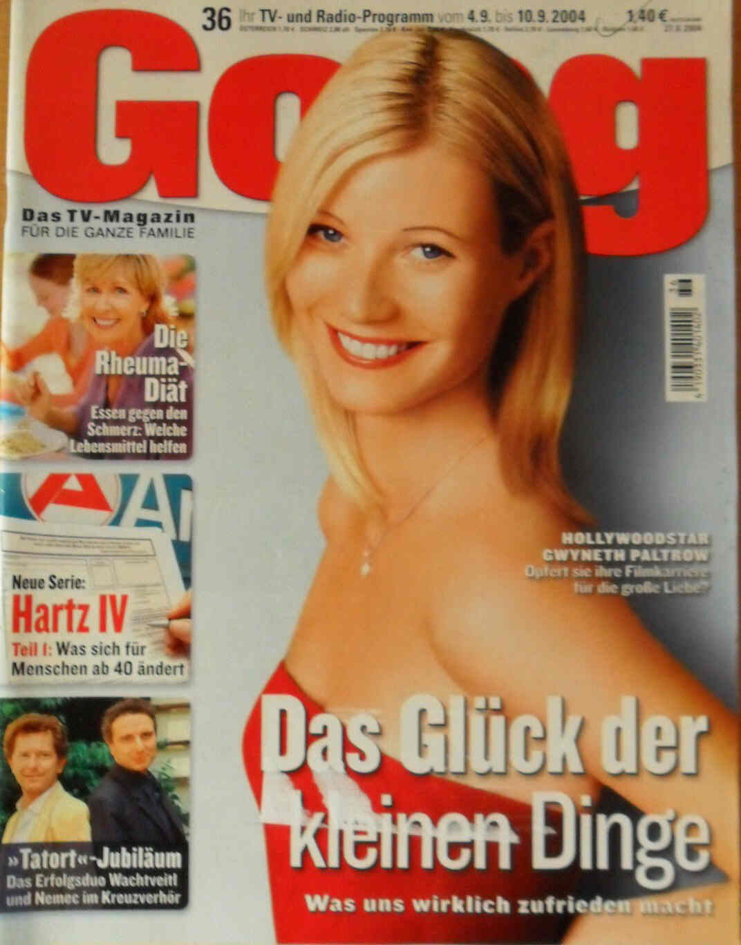 GONG magazine side cover Issue 36 4 September 2004