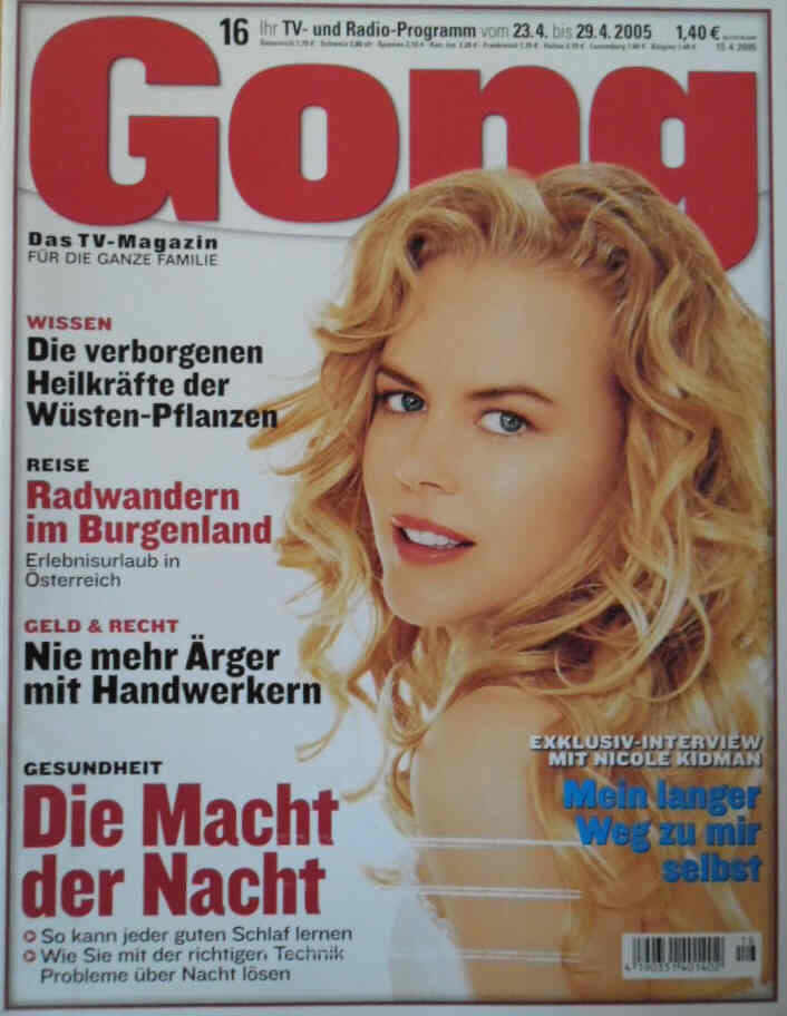 GONG magazine side cover Issue 16 23 April 2005