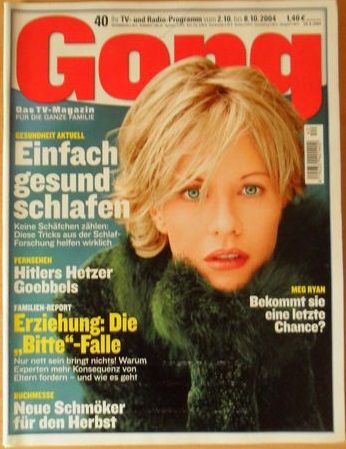 GONG magazine side cover Issue 40  2004