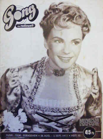 GONG magazine side cover 28 August 1955