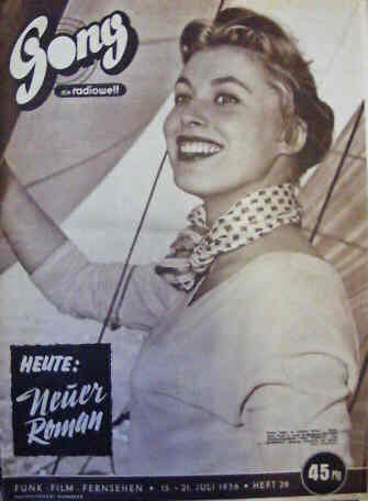 GONG magazine side cover 21 July 1956