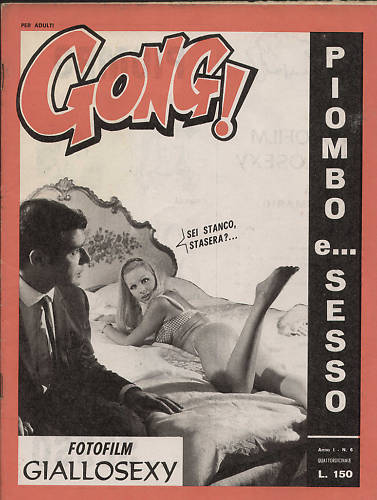 GONG! magazine side cover Issue 6  1967