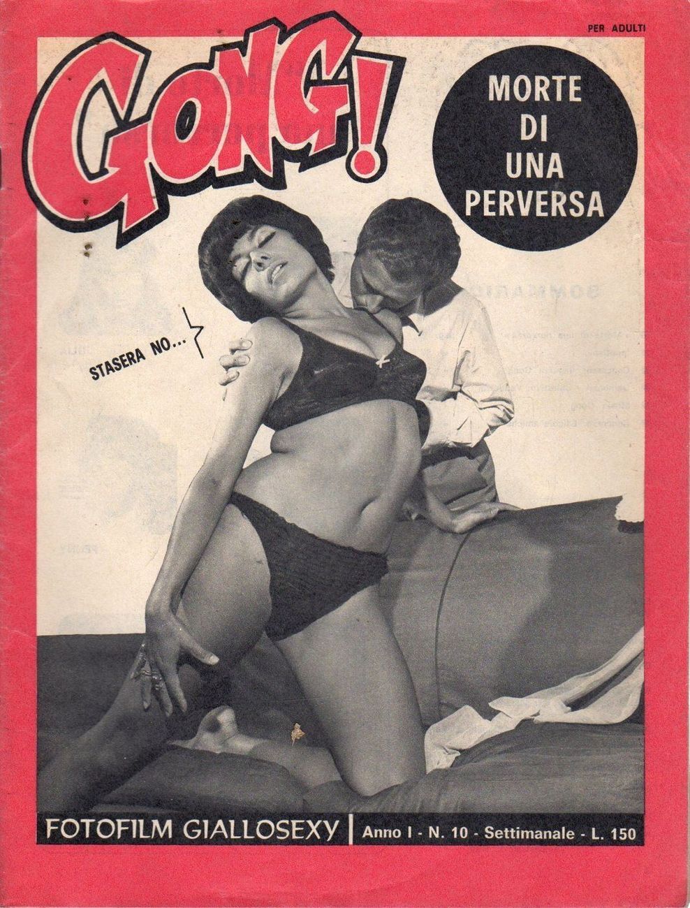 GONG! magazine side cover Issue 10  1967