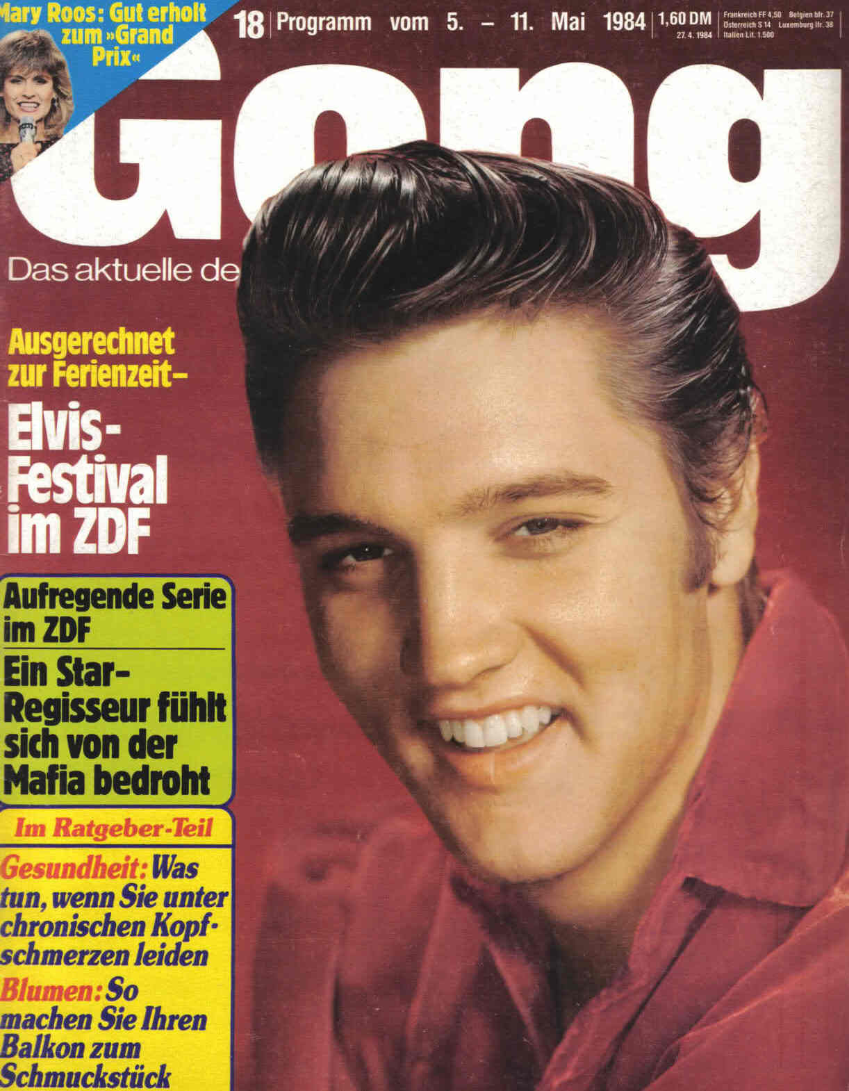 GONG magazine side cover Issue 18 5 May 1984