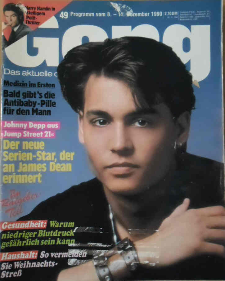 GONG magazine side cover Issue 49 8 December 1990