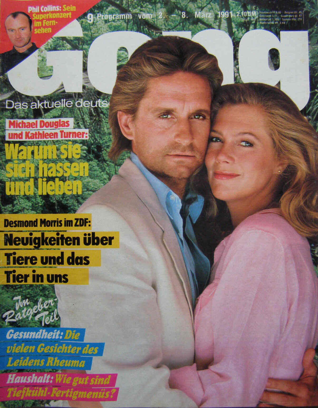GONG magazine side cover Issue 9 2 March 1991