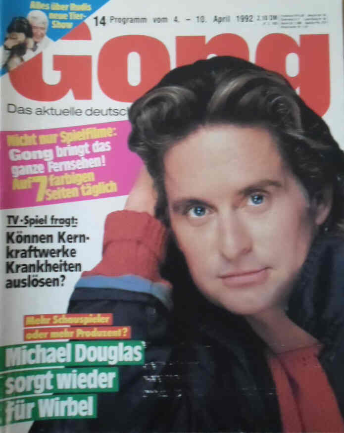 GONG magazine side cover Issue 14 4 April 1992