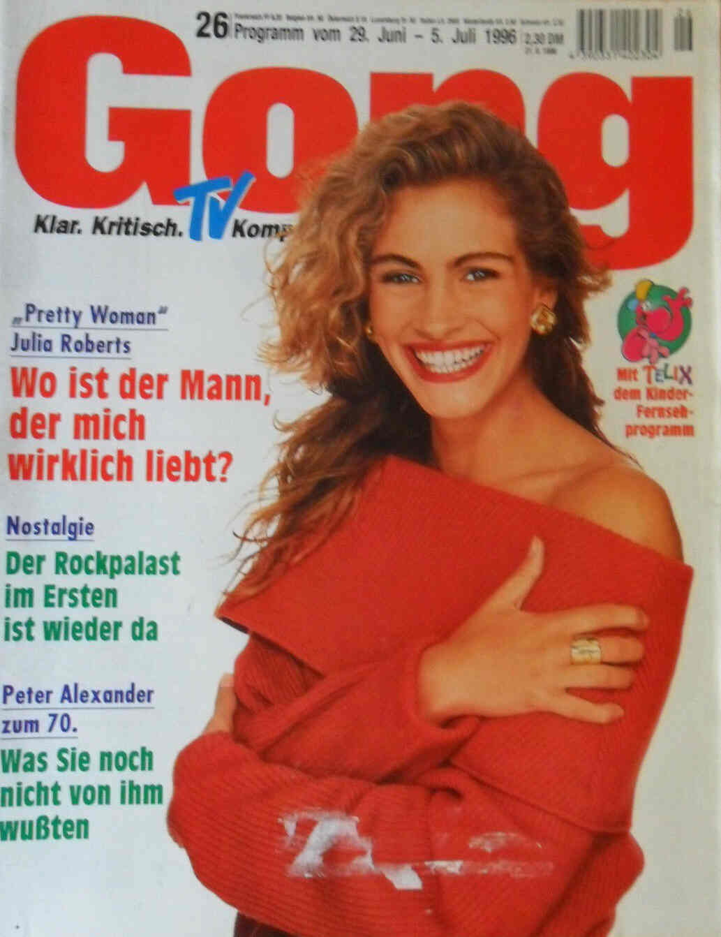 GONG magazine side cover Issue 26 29 June 1996