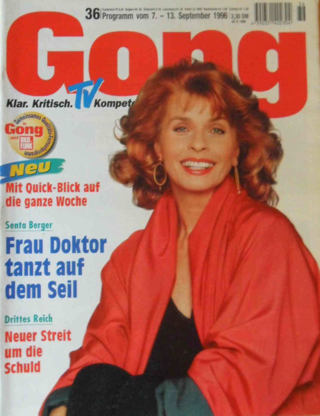 GONG magazine side cover Issue 36 7 July 1996
