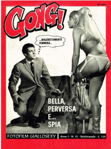 GONG! magazine side cover Issue 12   1967