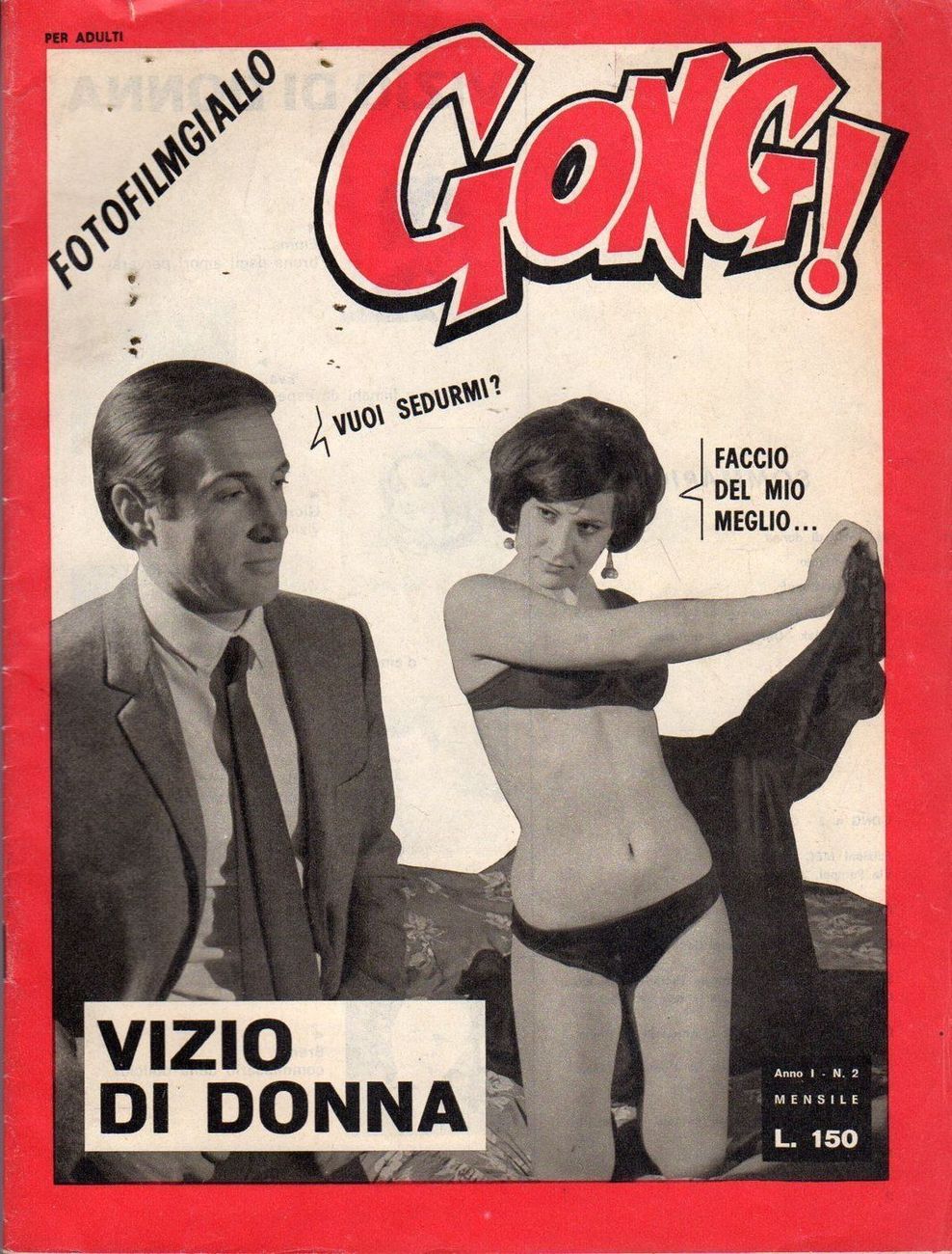 GONG! magazine side cover Issue 2  1967