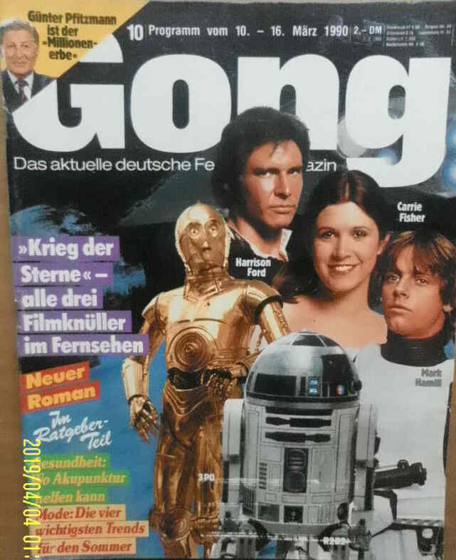 GONG magazine side cover Issue 10 10 March 1990