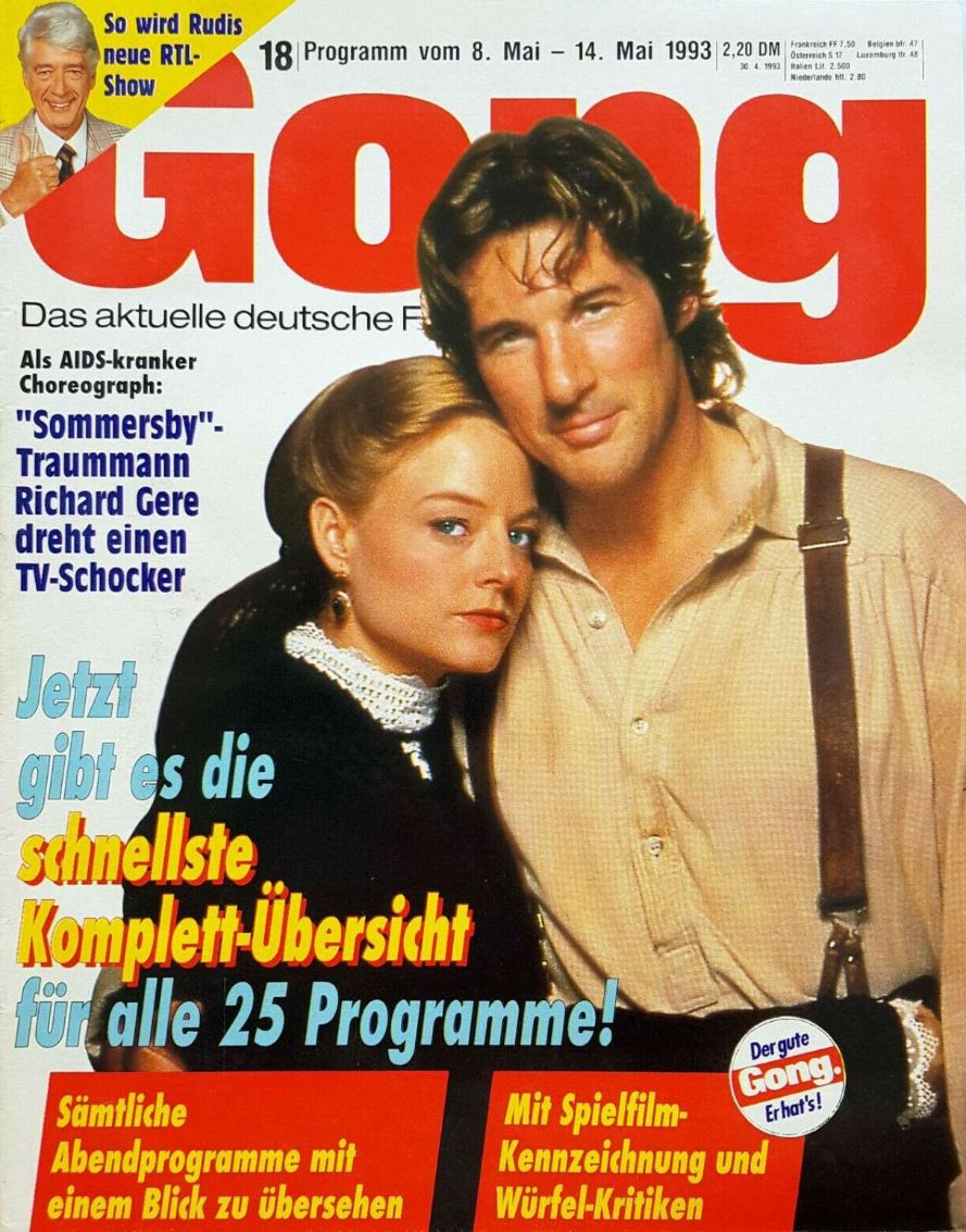 GONG magazine side cover 8 May 1993