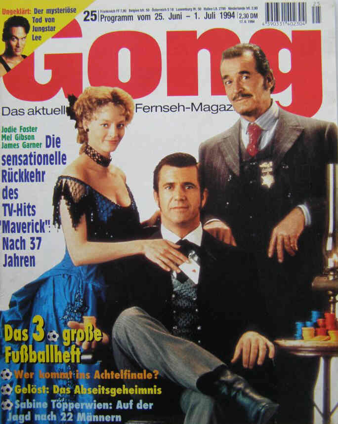 GONG magazine side cover Issue 25 25 June 1994