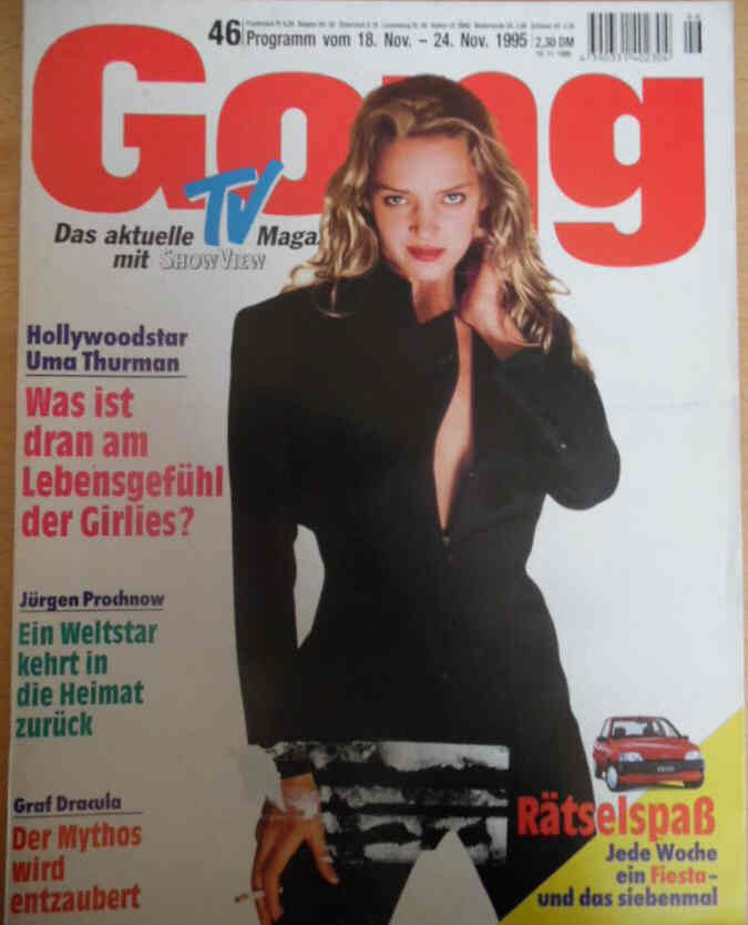 GONG magazine side cover Issue 46 18 November 1995