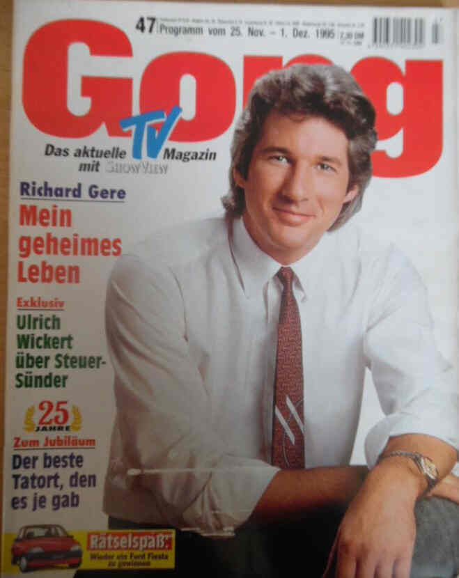 GONG magazine side cover Issue 47 25 November 1995