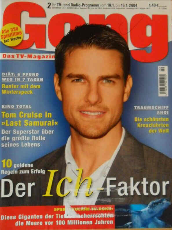 GONG magazine side cover Issue 2 10 January 2004