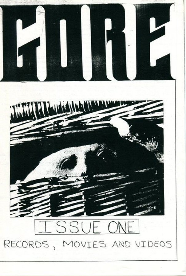 GORE magazine side cover Issue 1   1986