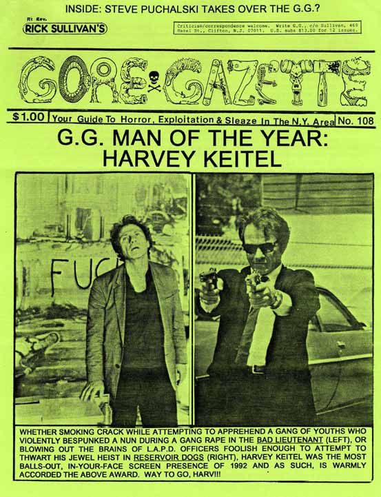 GORE GAZETTE magazine side cover Issue 108  