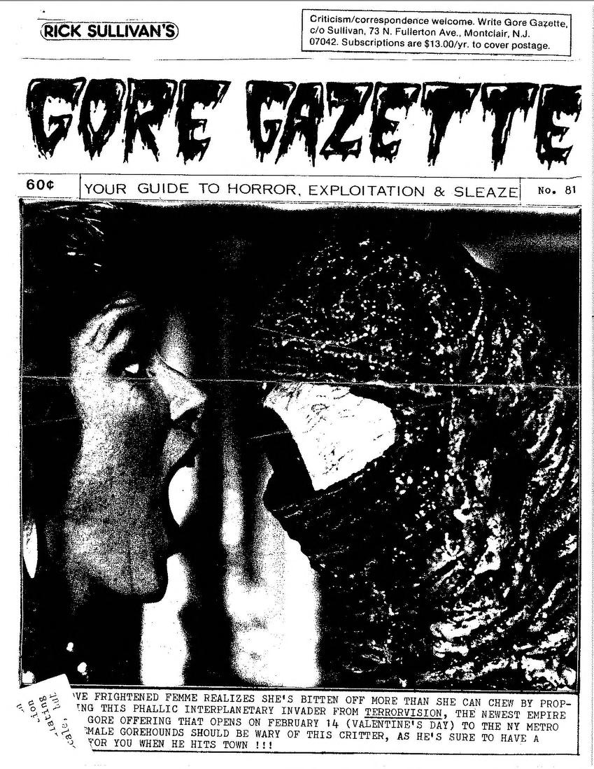 GORE GAZETTE magazine side cover Issue 81  
