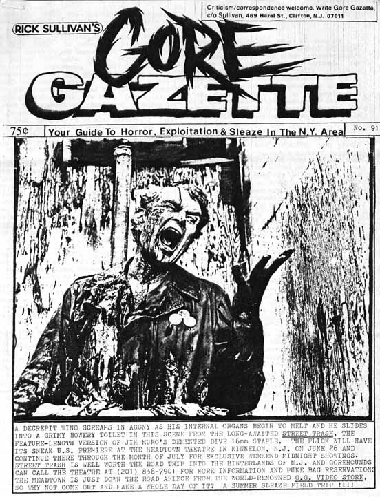 GORE GAZETTE magazine side cover Issue 91  