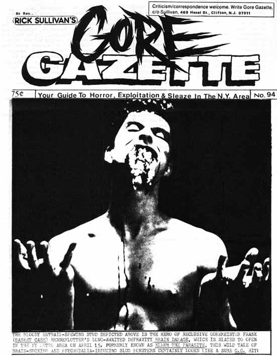 GORE GAZETTE magazine side cover Issue 94  
