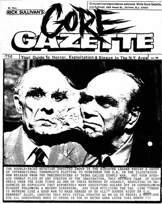 GORE GAZETTE magazine side cover Issue 96  