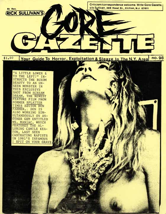 GORE GAZETTE magazine side cover Issue 98  