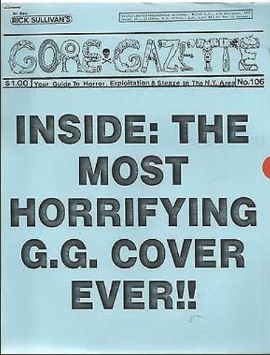 GORE GAZETTE magazine side cover Issue 106  