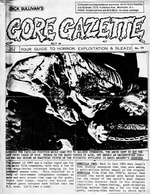 GORE GAZETTE magazine side cover Issue 78  