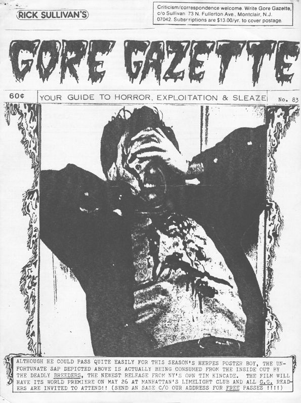GORE GAZETTE magazine side cover Issue 83  