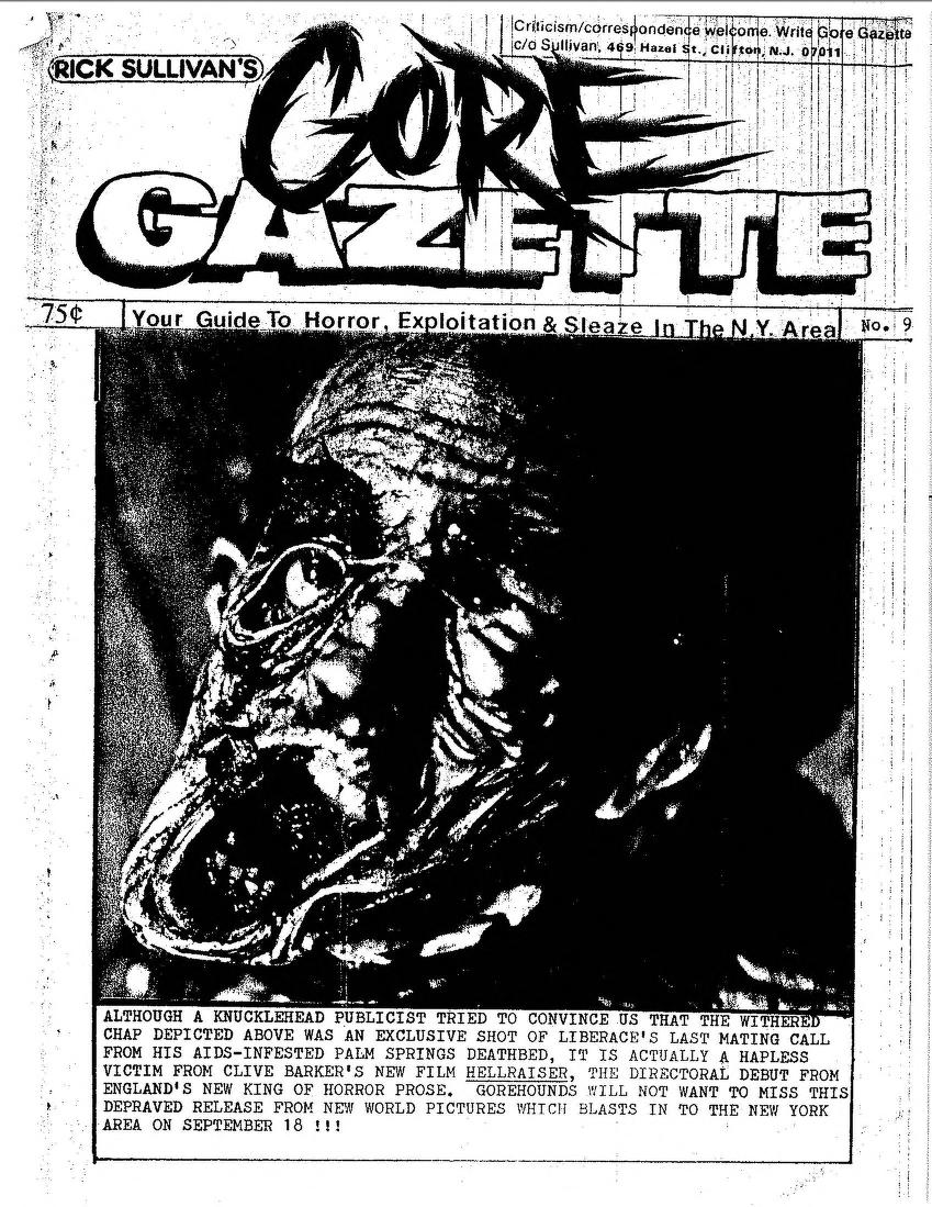 GORE GAZETTE magazine side cover Issue 92   
