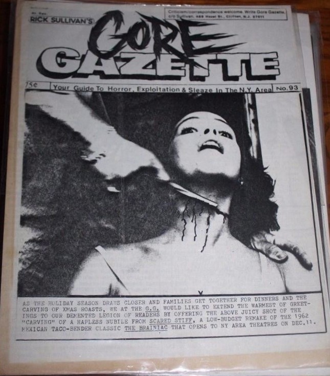 GORE GAZETTE magazine side cover Issue 93   