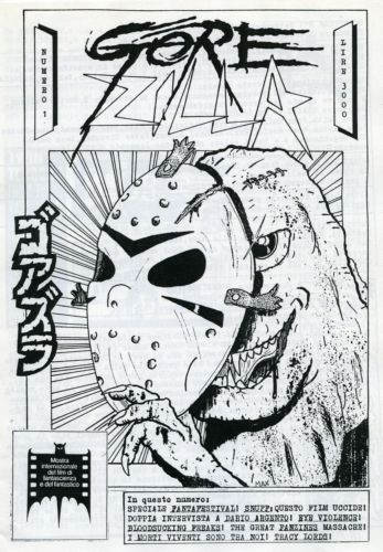 GOREZILLA magazine side cover Issue 1 September 1988