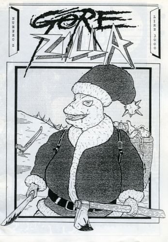 GOREZILLA magazine side cover Issue 2 December 1988