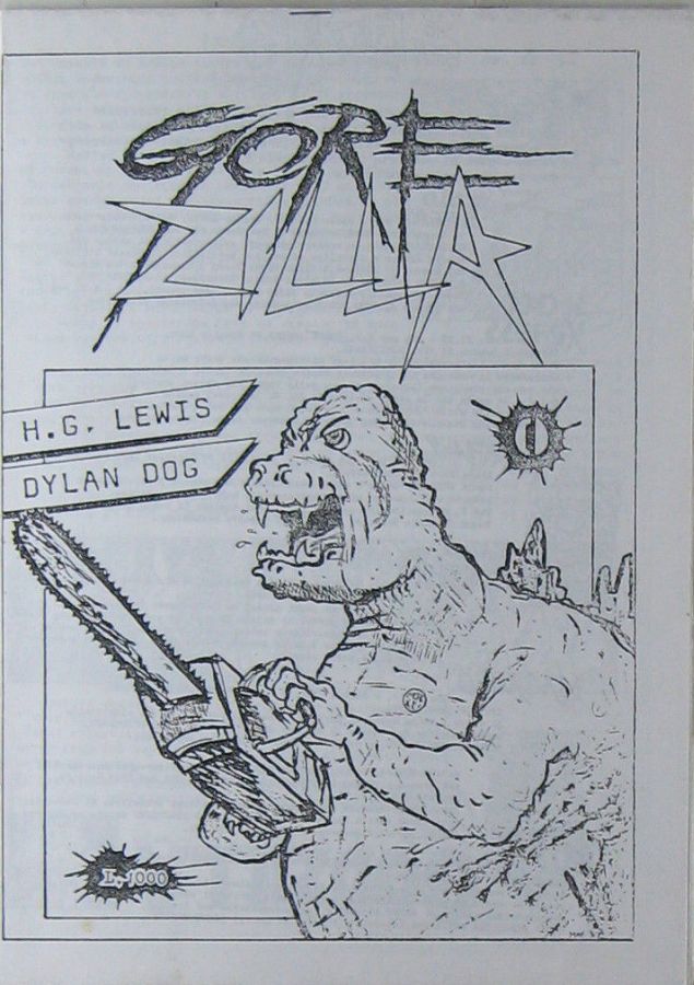GOREZILLA magazine side cover Issue 3  