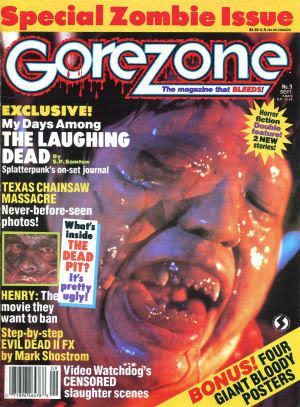 GOREZONE magazine side cover Issue 9 September 1989
