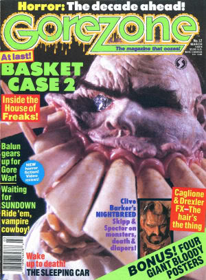 GOREZONE magazine side cover Issue 12 March 1990