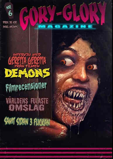GORY-GLORY MAGAZINE magazine side cover Issue 6  2014