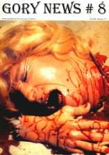 GORY NEWS magazine side cover Issue 8  1997