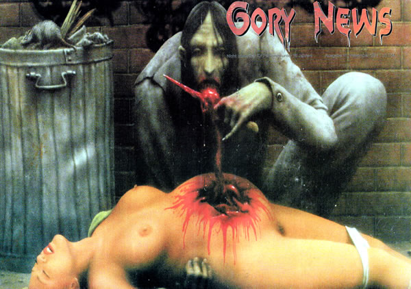GORY NEWS magazine side cover Issue 11 November 1998